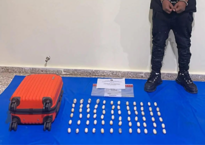 Detienen  a nigeriano en aeropuerto de Punta Cana con 72 bolsitas de cocaína en el estómago