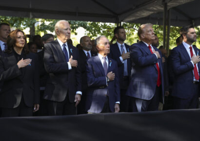 Biden, Kamala y Trump juntos en conmemoración de los ataques a las Torres Gemelas el 11 de Septiembre
