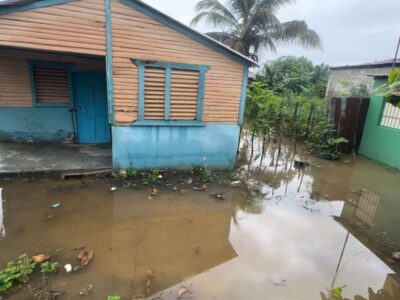 Lluvias en en Cotuí dejan viviendas anegadas y comunidades aisladas