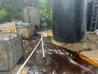 Desmantelan fábrica ilegal de alcohol adulterados y productos contaminantes en Quisqueya