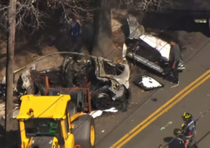 Dos muertos y edificio en llamas tras accidente automovilístico en Westchester