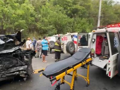 Accidente de tránsito en la carretera Puerto Plata-Navarrete deja cuatro heridos