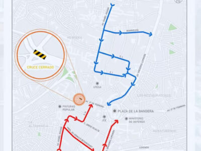 La av. Isabel Aguiar y la prol. 27 de Febrero quedan restringidas en ambos lados a partir de este jueves