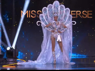 Celinee Santos deslumbra con traje típico en la preliminar del Miss Universo