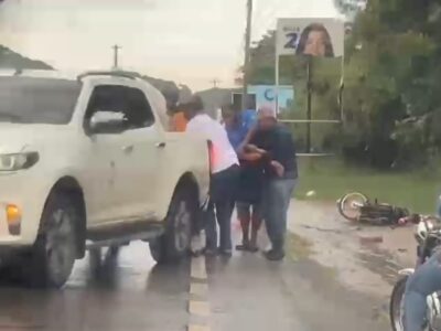 Motorista muere tras ser impactado por miniván» en Dajabón