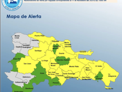 COE eleva alertas por lluvias intensas y riesgo de inundaciones en varias provincias de la RD