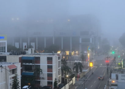 Gran Santo Domingo: Niebla temprana y lluvias locales este miercoles