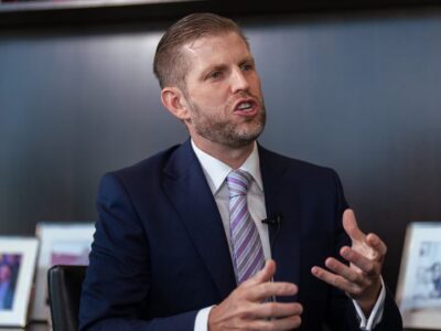 Eric Trump refuerza la campaña de su padre en Georgia