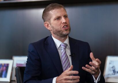 Eric Trump refuerza la campaña de su padre en Georgia