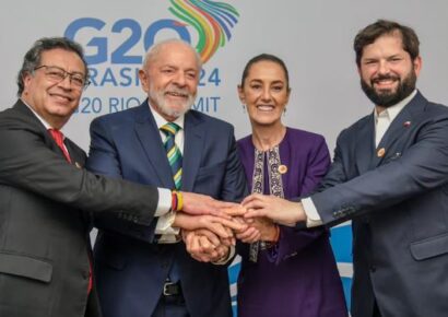 Reunión de presidentes latinoamericanos en la Cumbre del G-20