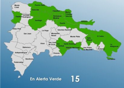 Alerta verde en 15 provincias por efectos de una vaguada