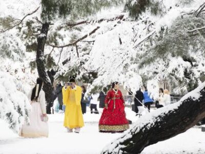 La mayor nevada en noviembre en Seúl paraliza el transporte y afecta a varias regiones de Corea del Sur