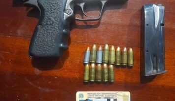 Detienen a hombre con pistola ilegal en Fantino