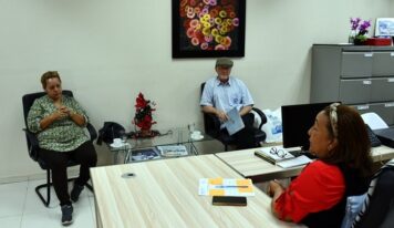 Subdirectora de la UASD recinto Barahona recibe visita del director de Plan Internacional en RD