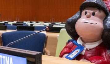 Mafalda hace historia en la ONU durante su visita a Nueva York