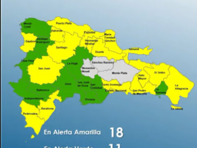 COE extiende medida a 29 provincias ante posibles inundaciones y tormentas eléctricas