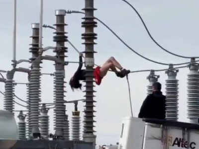 Mujer causa apagón masivo al subirse a un transformador de alta tensión en Utah