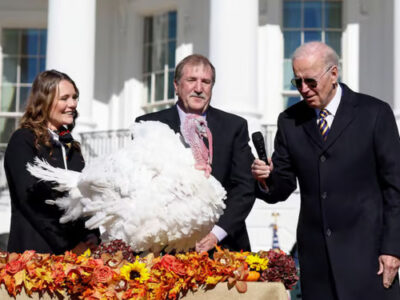 Los pavos que salvaron la Casa Blanca gracias a Biden y una tradición