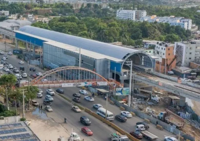 Avances del Metro de Santo Domingo: Se completa el empalme final del viaducto hacia los Alcarrizos