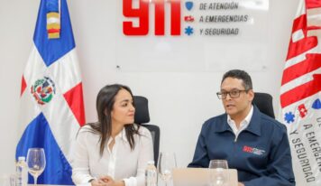 Ministra Faride Raful recorre las instalaciones del Sistema 911 para conocer sus innovaciones y capacidades operativas