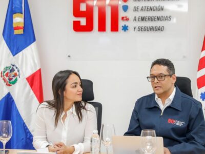 Ministra Faride Raful recorre las instalaciones del Sistema 911 para conocer sus innovaciones y capacidades operativas