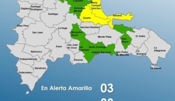 COE aumenta a 11 las provincias bajo alerta por lluvias asociadas a vaguada