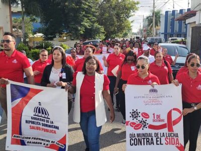 Dajabón se suma a la lucha contra el VIH-Sida con una marcha y campañas de sensibilización