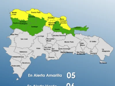 Alerta verde y amarilla por sistema frontal que provoca lluvias y tormentas eléctricas en 11 provincias