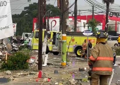 Escape de gas provoca explosión fatal en oficina legal en Sosúa