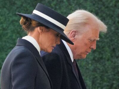 Trump y Melania asisten a misa previo a su investidura