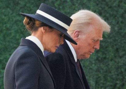 Trump y Melania asisten a misa previo a su investidura