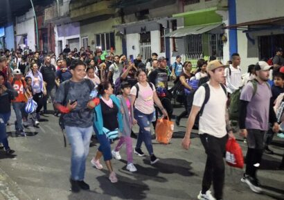 Primera caravana migrante del 2025 parte desde Tapachula hacia el norte de México