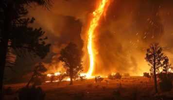 Tornado de fuego avistado en Los Ángeles en medio de devastadores incendios forestales