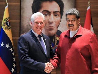 Miguel Díaz-Canel llega a Venezuela para asistir a la investidura de Nicolás Maduro