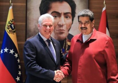 Miguel Díaz-Canel llega a Venezuela para asistir a la investidura de Nicolás Maduro