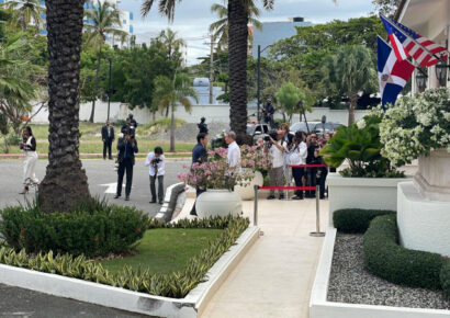 El Canciller Roberto Álvarez recibe al secretario de Estado de EE.UU. Marco Rubio, en visita oficial