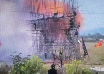 Varios heridos de gravedad durante la instalación de fuegos artificiales en el Festival de los Faroles en Guangdong, China