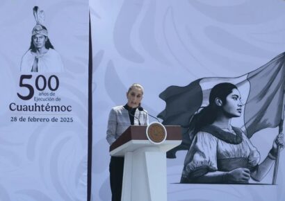 Sheinbaum reitera llamado a España para pedir perdón por atrocidades de la conquista en acto de Cuauhtémoc