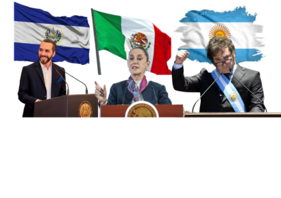 Milei, Sheinbaum y Bukele dominan las menciones de líderes latinoamericanos en los medios europeos