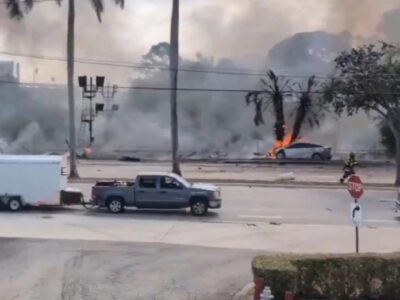 Avión se estrella al sur del aeropuerto de Boca Ratón en Florida