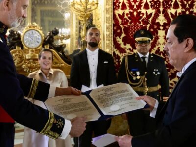 El Rey Felipe VI recibe las Cartas Credenciales del nuevo embajador de la República Dominicana en España, Tony Raful