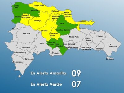 COE mantiene 16 provincias bajo alerta por lluvias y riesgo de inundaciones