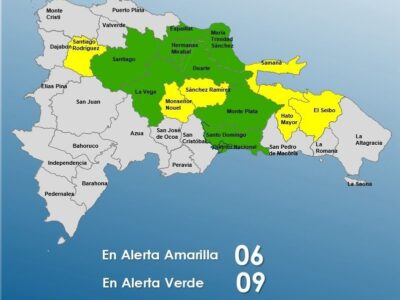 COE reduce alerta a seis provincias por vaguada 9 localidades siguen en verde