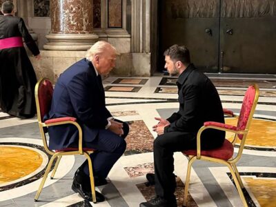 Trump y Zelenski se reúnen en Roma antes del funeral del Papa Francisco