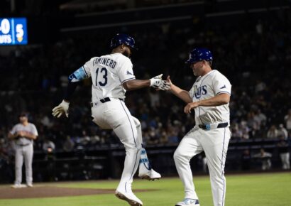 Junior Caminero se luce con su cuarto jonrón de la temporada en la aplastante victoria de Tampa sobre Boston