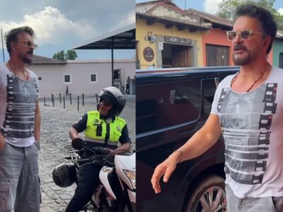 Ricardo Arjona es multado en Antigua Guatemala por estacionarse en un lugar no autorizado mientras compraba pan y dulces