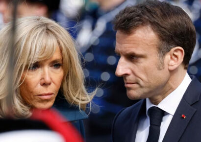 Brigitte, esposa del presidente francés Macron, lo abofetea en su plena llegada a Vietnam