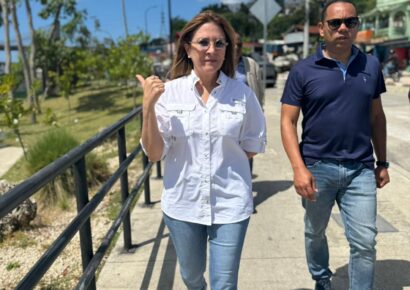 Carolina Mejía supervisa trabajos preventivos para mitigar efectos de la vaguada