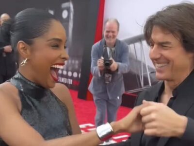 Tom Cruise se deja llevar por el ritmo dominicano bailando bachata con Génesis Suero en estreno de “Misión Imposible”