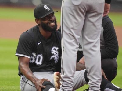 Miguel Castro sufre lesión en la rodilla derecha tras jugada con roletazo de Juan Soto